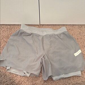 Light Gray Men's Shorts 5”